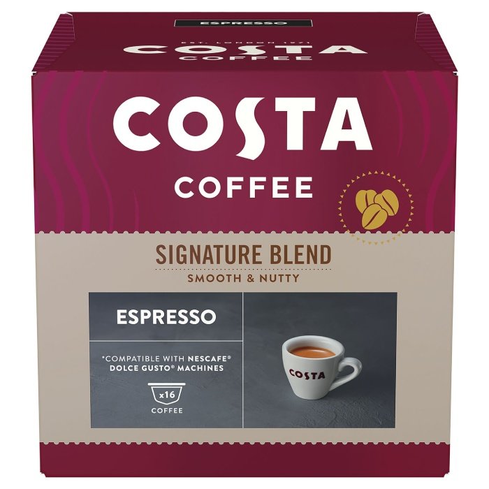 Kawa w kapsułkach Costa Coffee Signature Blend Espresso kompatybilna z Dolce Gusto®* - 16 szt.