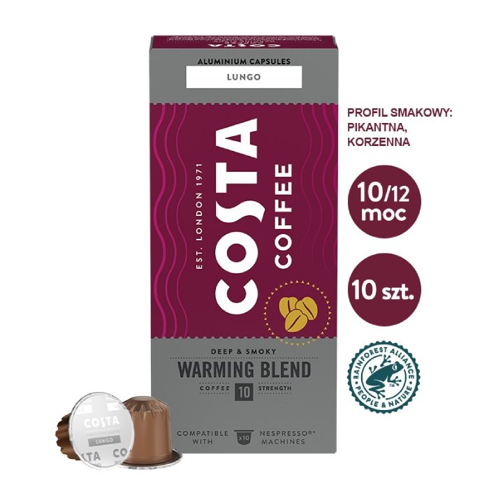 Kawa w kapsułkach Costa Coffee The Warming Blend kompatybilne z ekspresami Nespresso®* - 10 szt.