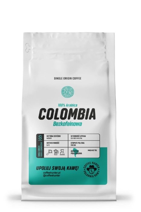 Kawa ziarnista COFFEE HUNTER Colombia Bezkofeinowa 250g