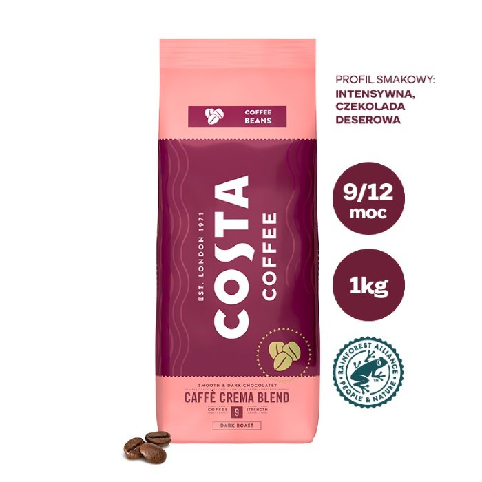 Kawa ziarnista Costa Coffee Crema Blend 1kg 
