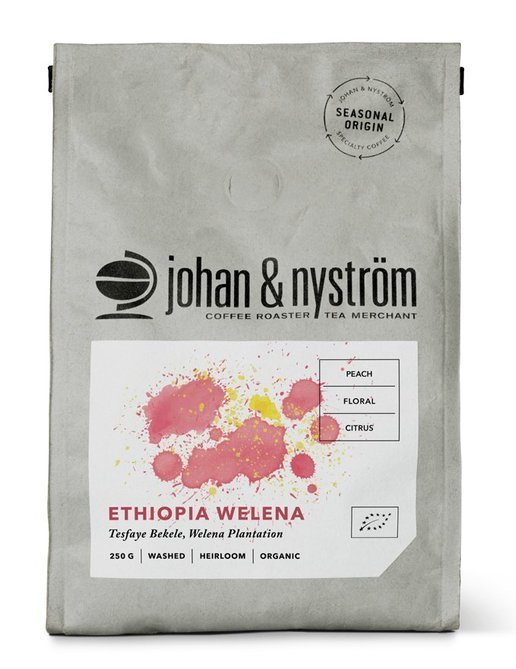 Kawa ziarnista Johan & Nyström Ethiopia Welena Organic Plantation 250g - NIEDOSTĘPNY 