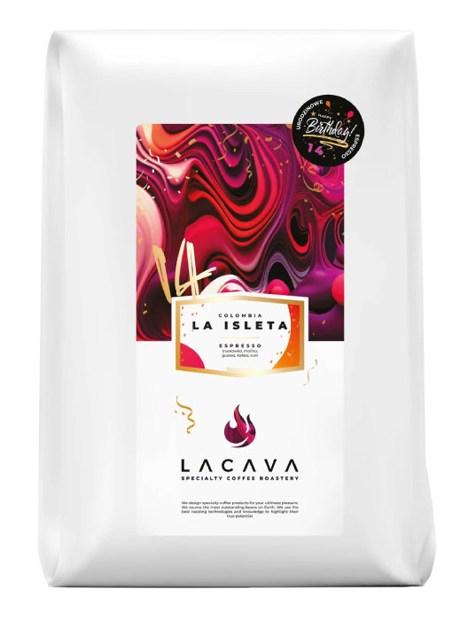 Kawa ziarnista LaCava Kolumbia La Isleta Espresso 1kg - NIEDOSTEPNY