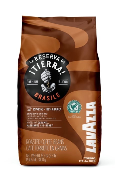 Café Tierra Brasil en Grano 100% Arábica Lavazza - tiaestebana