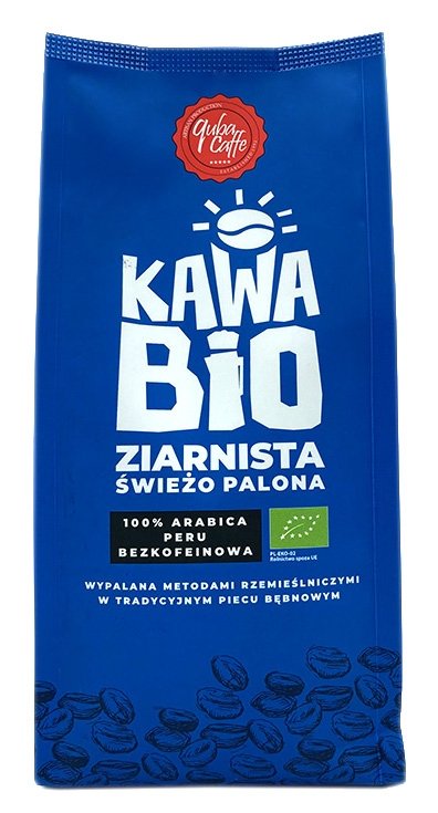 Kawa ziarnista Quba Caffe 100% Arabica Peru DECAF 250g