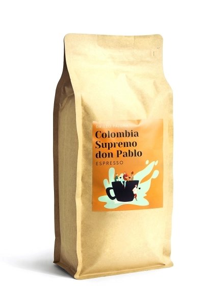 Kawa ziarnista Świeżo Palona Colombia Supremo Don Pablo Quindio Washed 1kg