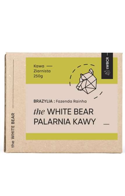 Kawa ziarnista The White Bear Brazylia Fazenda Rainha 250g