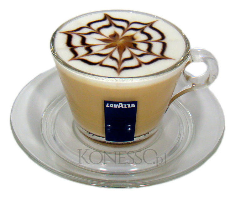 Lavazza - filiżanka szklana ze spodkiem do kawy Cappuccino 160ml