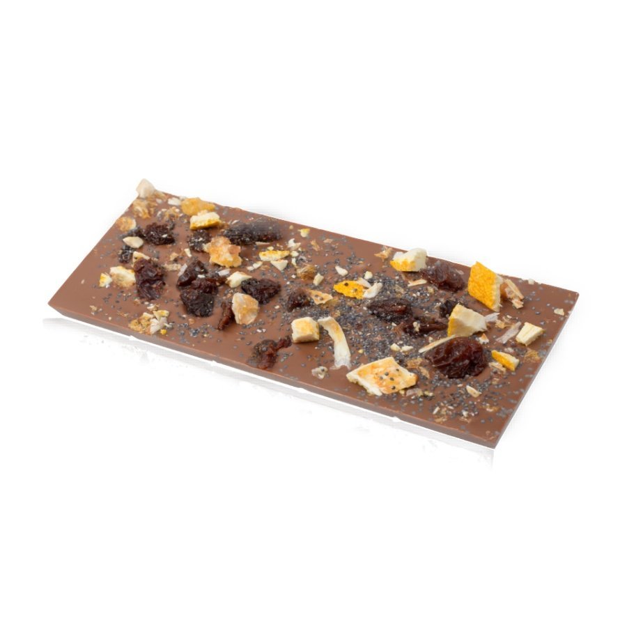 Mleczna czekolada M.Pelczar Chocolatier Desery Świata - Makowiec 50g