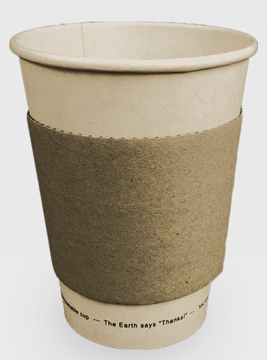 Opaska tekturowa na kubek do kawy 300-400 ml - 25 sztuk