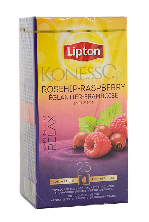Owocowa herbata Lipton Classic Rosehip Raspberry 25 kopert - NIEDOSTĘPNY