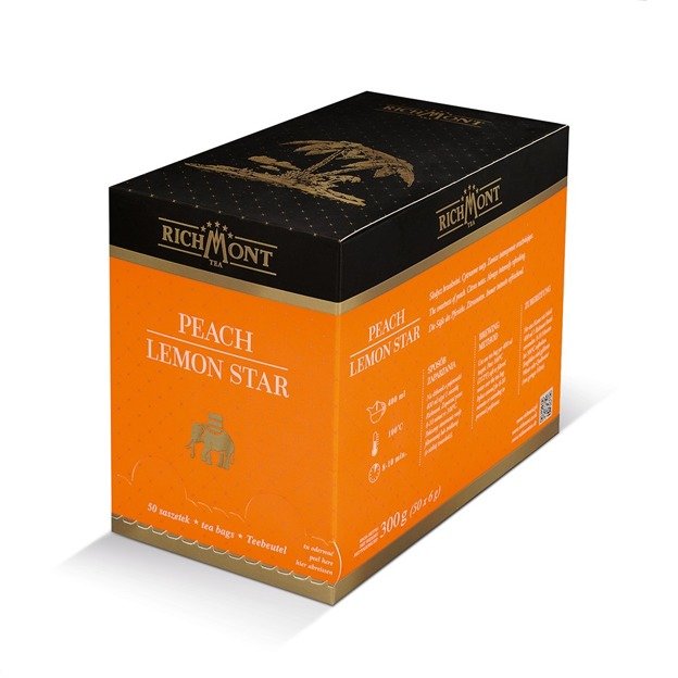 Owocowa herbata Richmont Peach Lemon Star - 50x6g