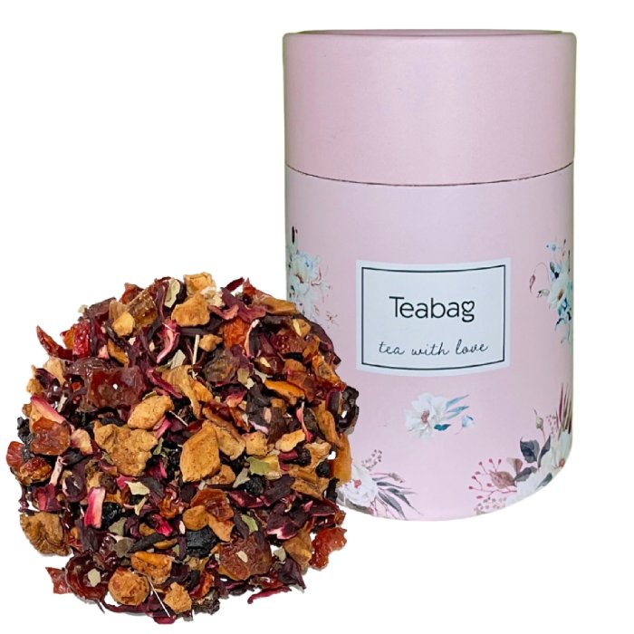 Owocowa herbata Wild Berry 50g - Różowa tuba