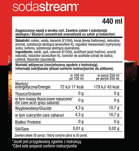 Syrop SodaStream COLA 440 ml
