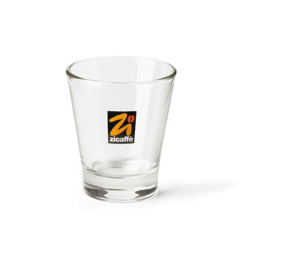 Szklaneczka do wody lub kawy espresso 80ml z logo Zicaffe 