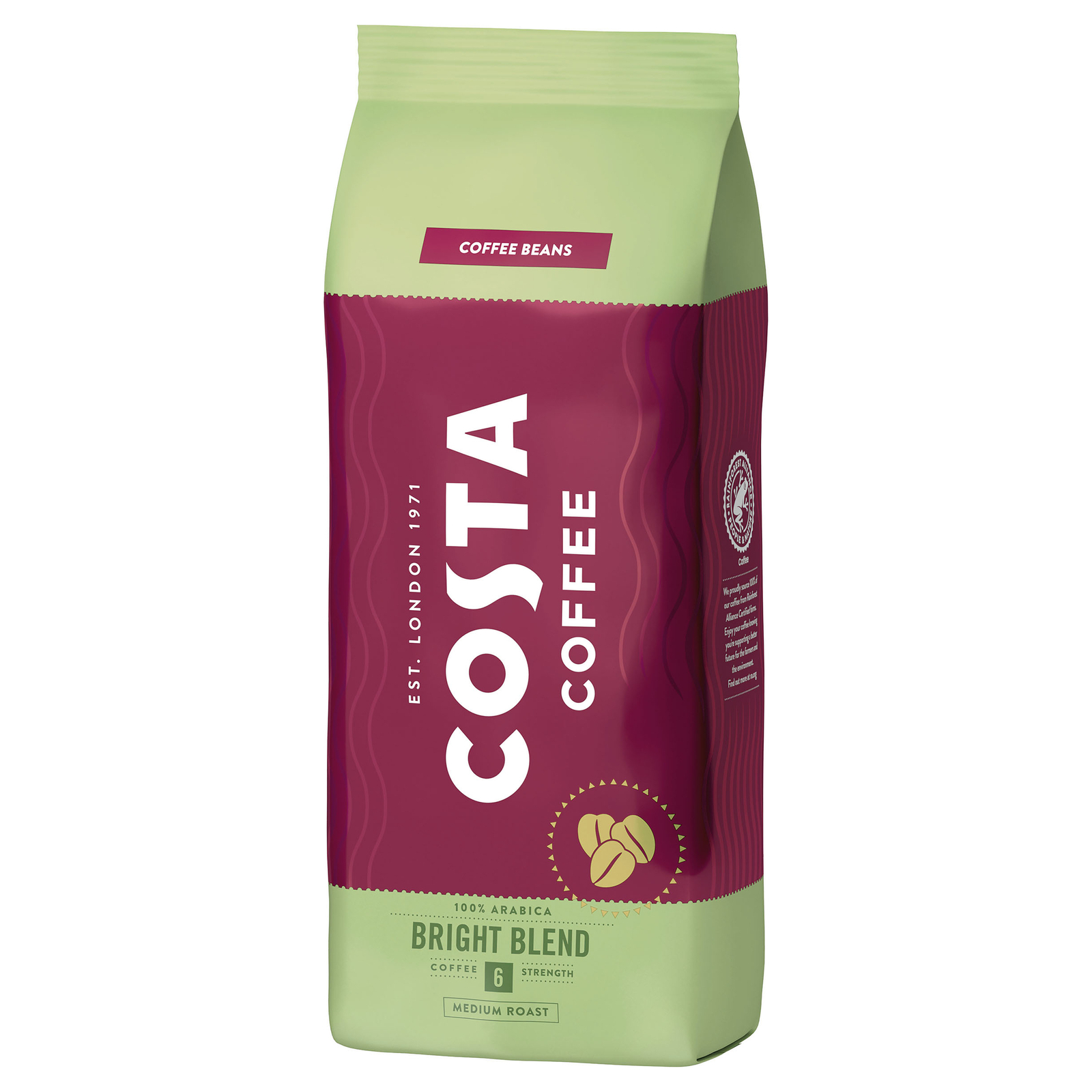 ZESTAW - Kawa ziarnista Costa Coffee Bright Blend 3x1kg