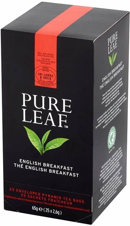 Zestaw 4x BIO Czarna herbata Pure Leaf English Breakfast 25x2,6g