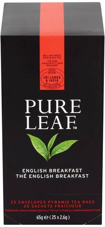 Zestaw 4x BIO Czarna herbata Pure Leaf English Breakfast 25x2,6g