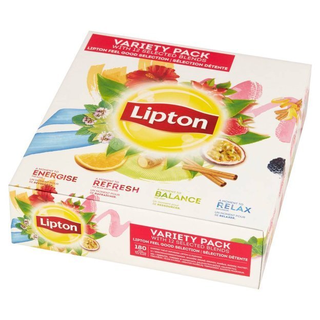 Zestaw Variety Pack Lipton 12 różnych smaków x 15 kopert