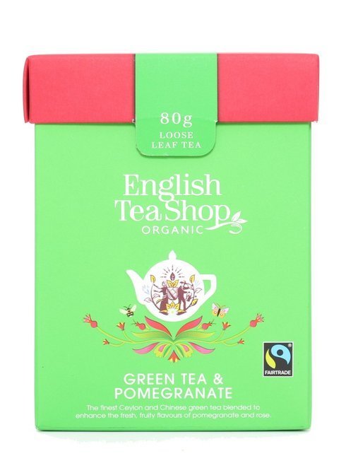 Zielona herbata English Tea Shop Green Tea & Pomegranate 80g