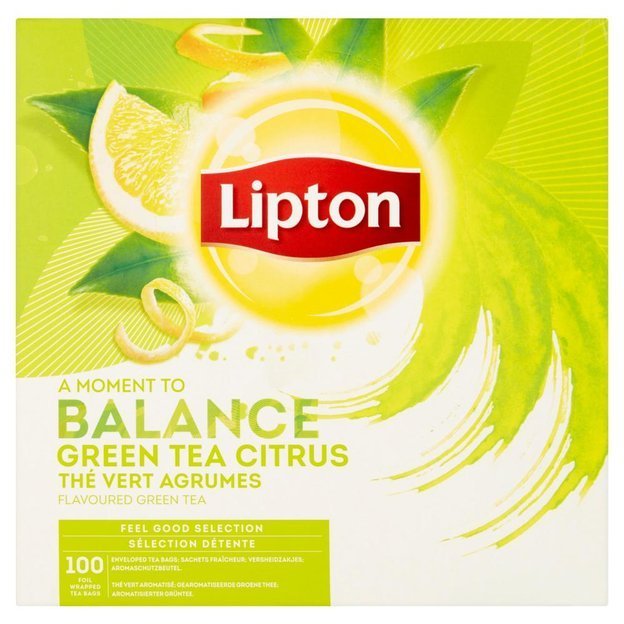 Zielona herbata Lipton Classic Green Tea Citrus 100x1,3g