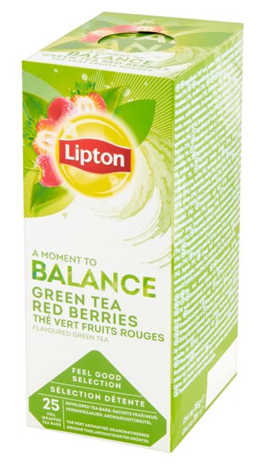 Zielona herbata Lipton Classic Green Tea Red Berries 25x1,4g