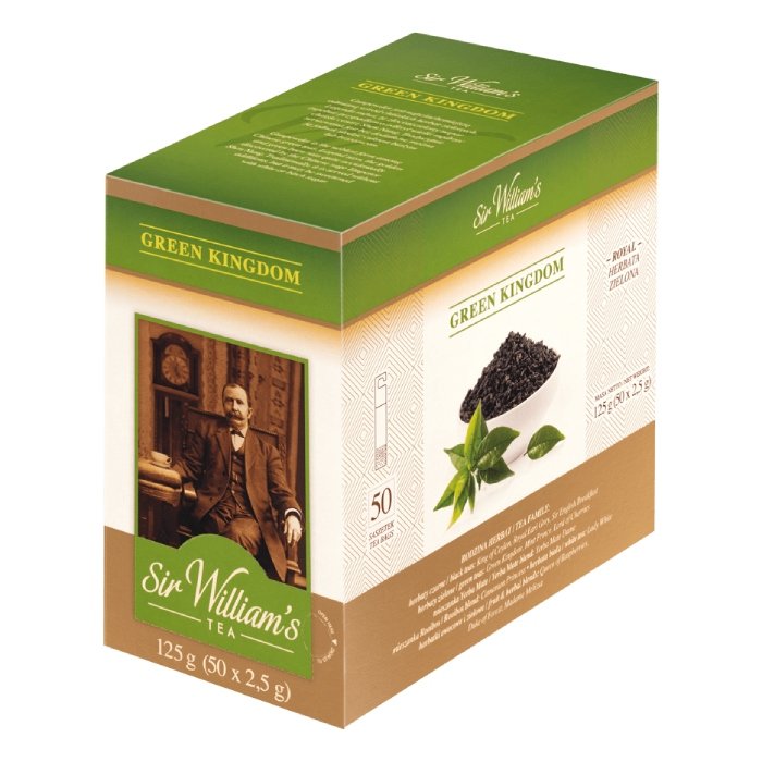 Zielona herbata Sir Williams Royal Taste Green Kingdom 50x2,5g