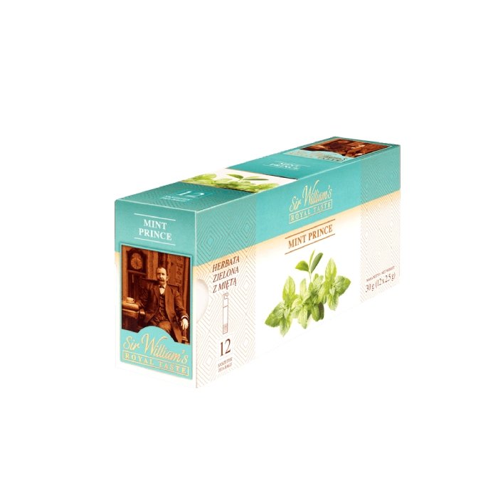 Zielona herbata Sir Williams Royal Taste Mint Prince 12x2,5g