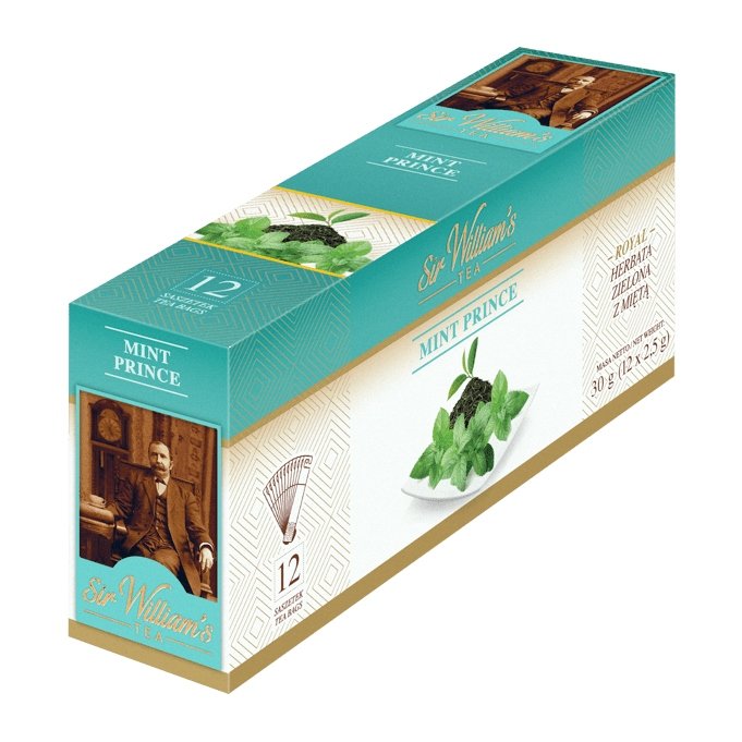 Zielona herbata Sir Williams Royal Taste Mint Prince 12x2,5g