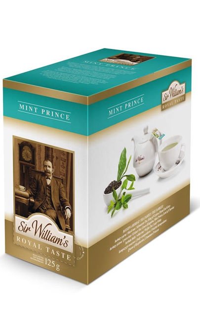 Zielona herbata Sir Williams Royal Taste Mint Prince 50x2,5g