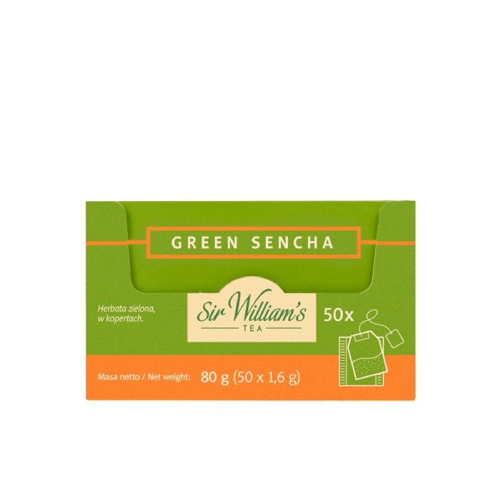 Zielona herbata Sir Williams Tea Green Sencha 50x1,6g
