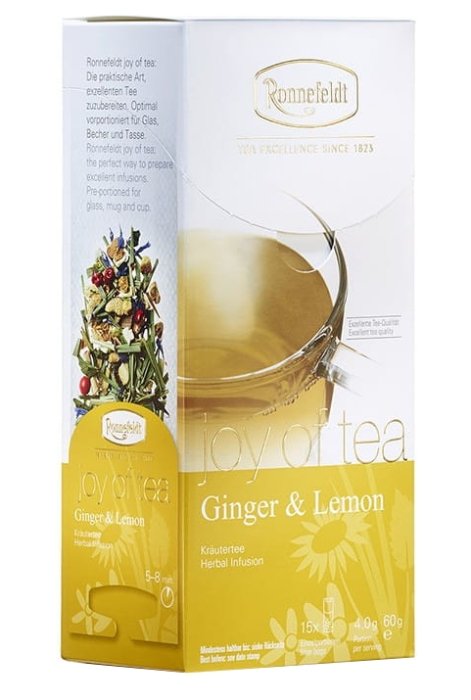 Ziołowa herbata Ronnefeldt Joy Of Tea Ginger & Lemon 15x4g