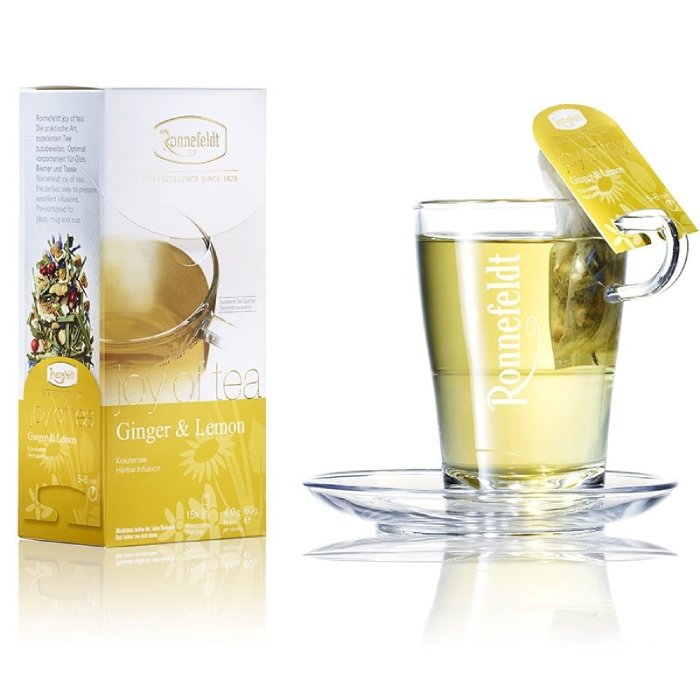 Ziołowa herbata Ronnefeldt Joy Of Tea Ginger & Lemon 15x4g
