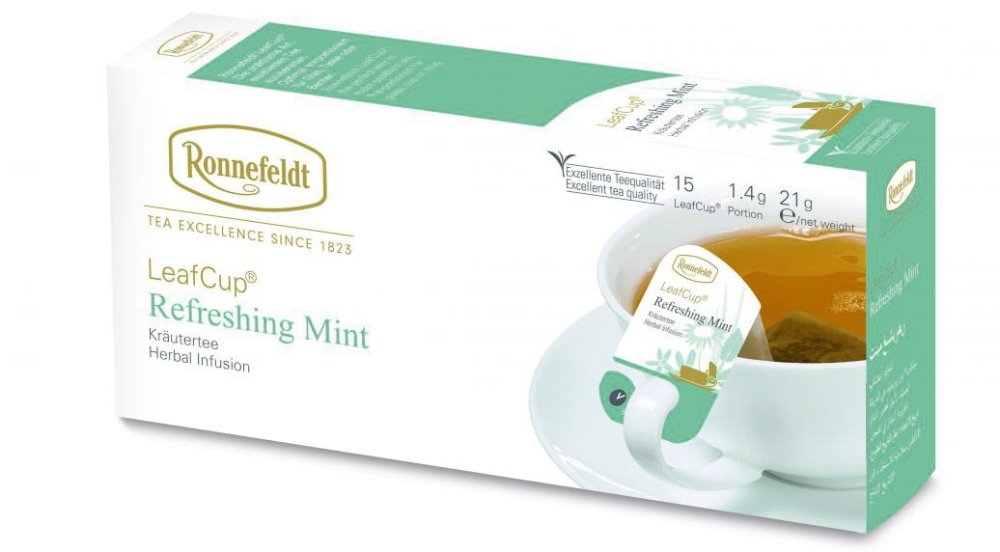 Ziołowa herbata Ronnefeldt Leaf Cup Refreshing Mint 15x1,2g