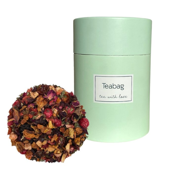 Ziołowa herbata Teabag Queen of Mint 50g - Zielona tuba