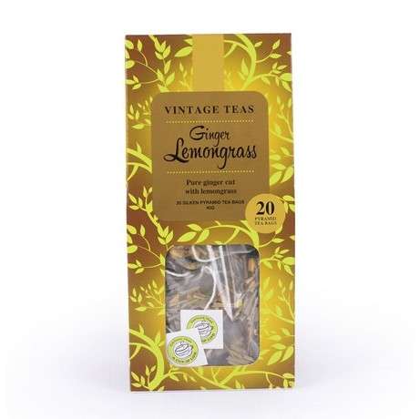 Ziołowa herbata Vintage Teas Ginger Lemongrass 20x2g