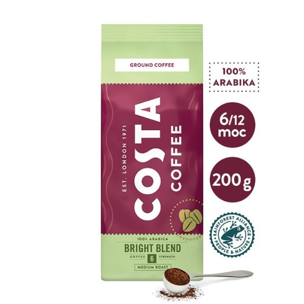 Kawa mielona Costa Coffee Bright Blend 200g