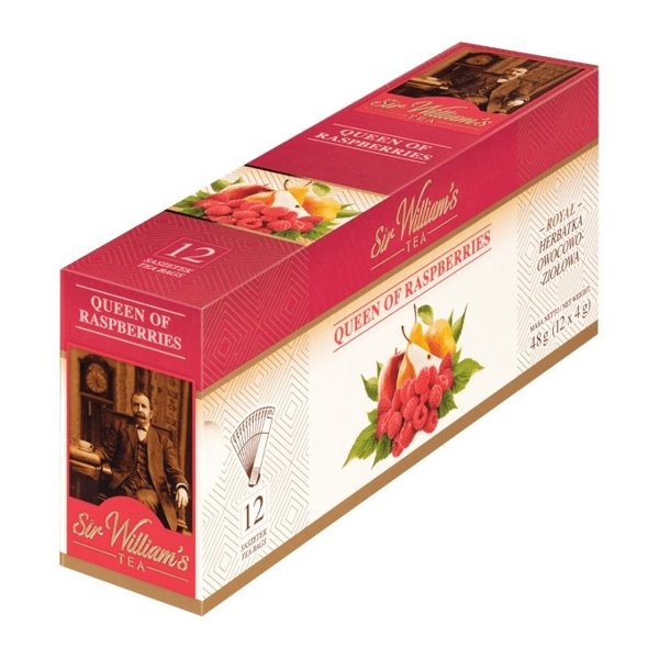 Owocowa herbata Sir Williams Royal Taste Queen of Raspberries 12x4g