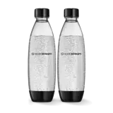 Butelki na wodę SodaStream Fuse 1l - Czarne dwupak